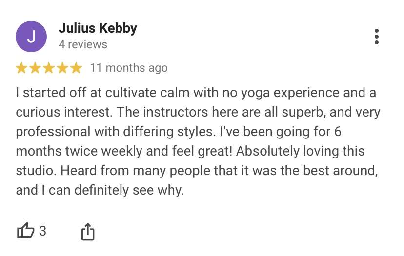 IMG_8934 5 star review for Cultivate Calm Yoga Brisbane and why their yoga classes are the best in Brisbane